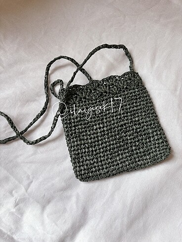 Hasır telefon çantası - Görsel 2