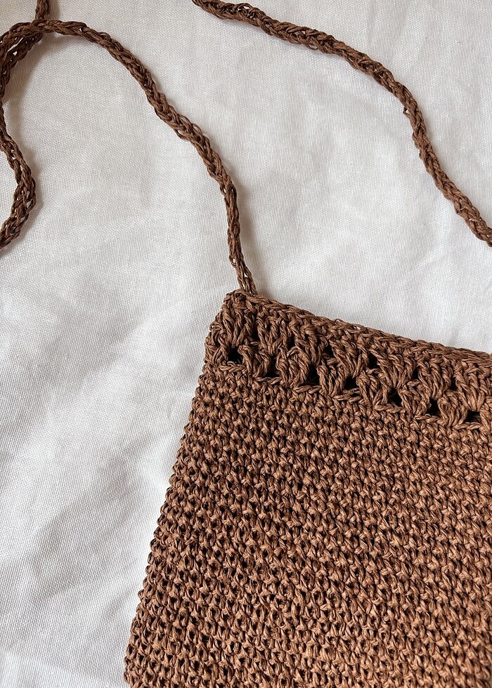 Hasır telefon çantası - Görsel 2