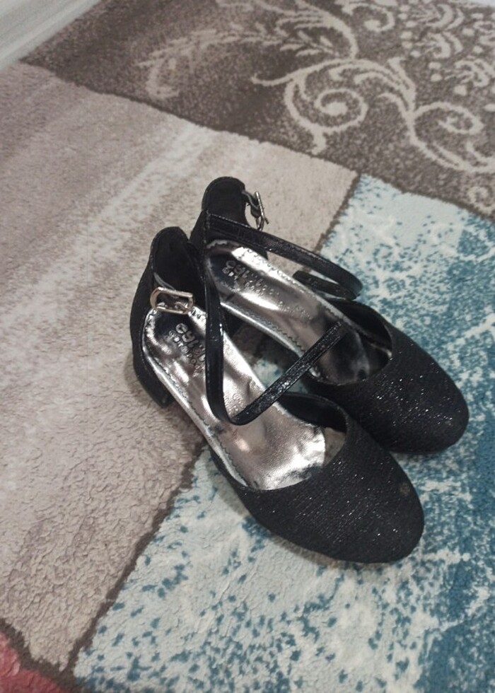 Işıltılı abiye ayakkabı  - Görsel 2