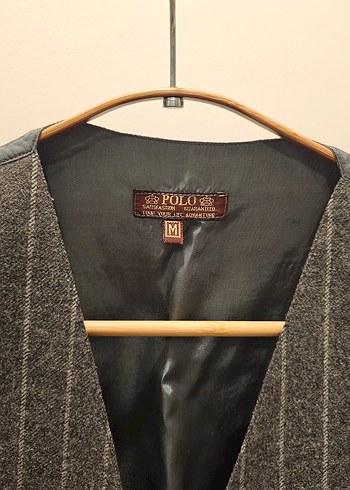 m Beden Vintage Polo Yün Yelek