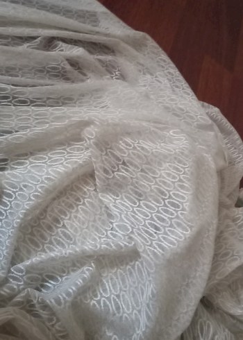 Nakışlı Beyaz Bohem Perde - Görsel 7