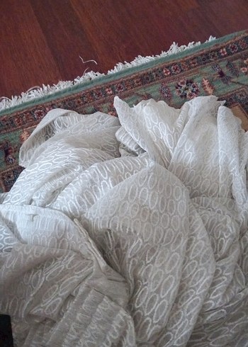 Nakışlı Beyaz Bohem Perde - Görsel 4