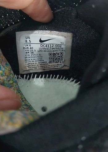 40 Beden siyah Renk Nike Erkek Siyah Spor Ayakkabı