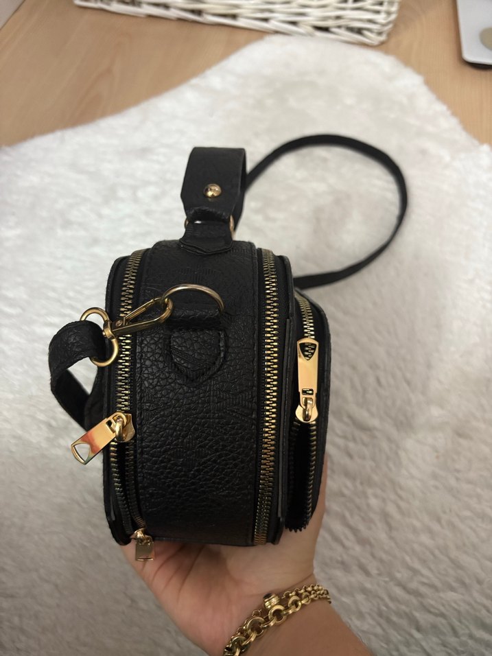 Siyah Deri Kadın El Çantası - Görsel 4