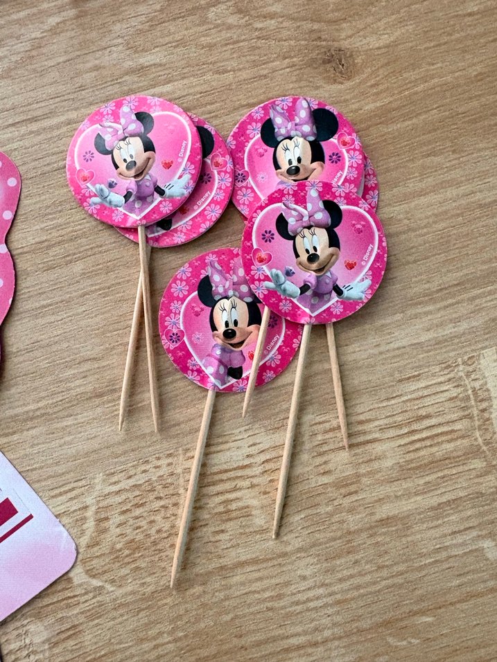Pembe Minnie Mouse Doğum Günü Süsleri - Görsel 5