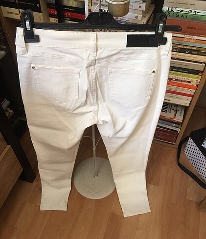 m Beden beyaz Renk Que mumlu pantolon