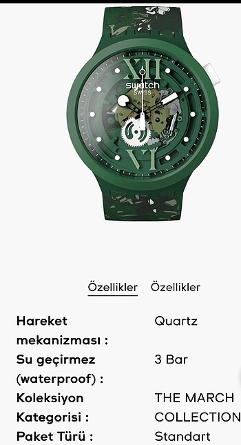  Beden Swatch saat