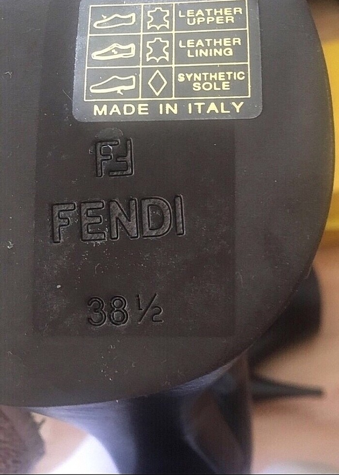 Fendi deri bot — görsel 3/8