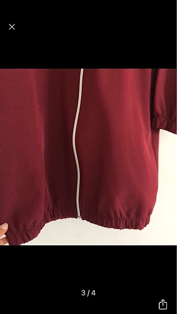 m Beden Bordo fermuarlı hırka
