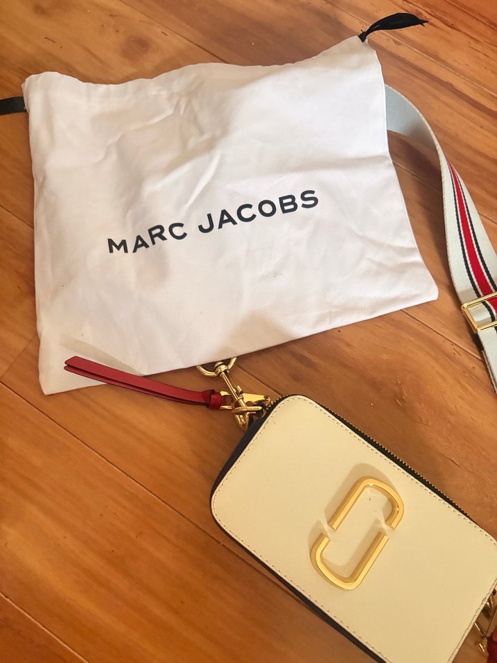 Beyaz Deri Marc Jacobs snapshot Çanta Beymenden alınmıştır. - Görsel 4