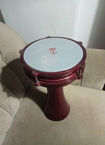 Darbuka metal işlemeli 
