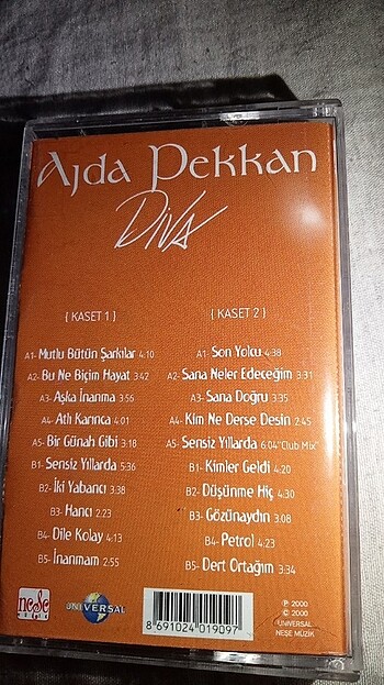 Sony Ajda Pekkan Diva 1-2 kaset