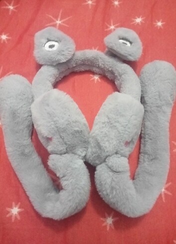 Hareketli peluş kulaklık 