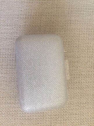 Zara Gri abiye clutch pırıltılı