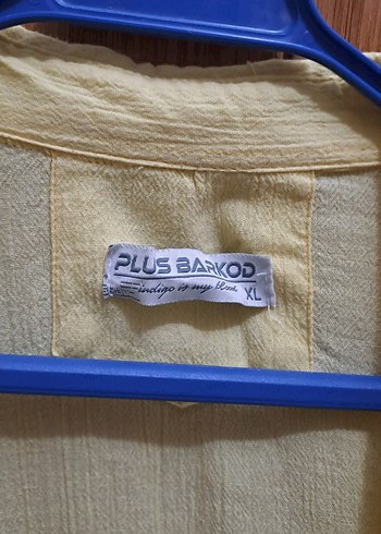 Sarı Keten Kadın Gömlek - Görsel 2