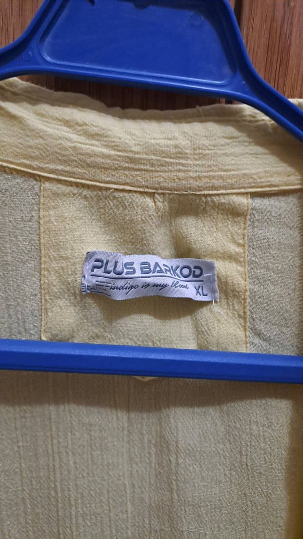 Sarı Keten Kadın Gömlek - Görsel 2