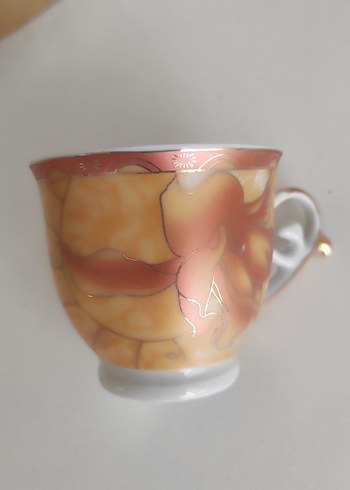 Yamasen 12 Parça Altın Kaplama Porselen Fincan Seti - Görsel 2