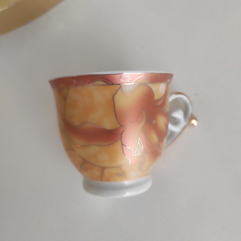 Yamasen 12 Parça Altın Kaplama Porselen Fincan Seti - Görsel 2