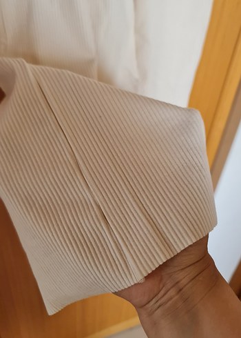 s Beden beyaz Renk Bej V Yaka Kısa Kollu Uzun Elbise