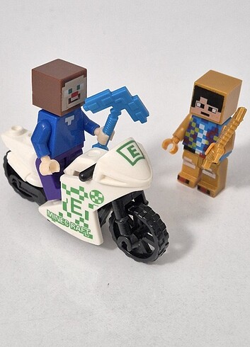 Minecraft Steve Motosiklet Lego