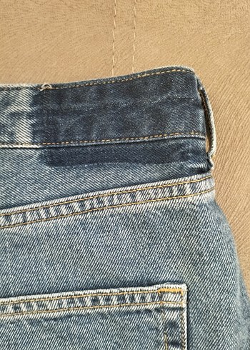 42 Beden Kadın Mavi Denim Mini Etek