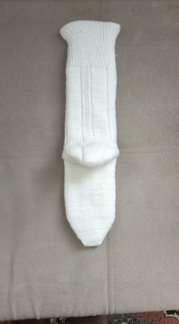 Beyaz Erkek Çorabı - Görsel 2