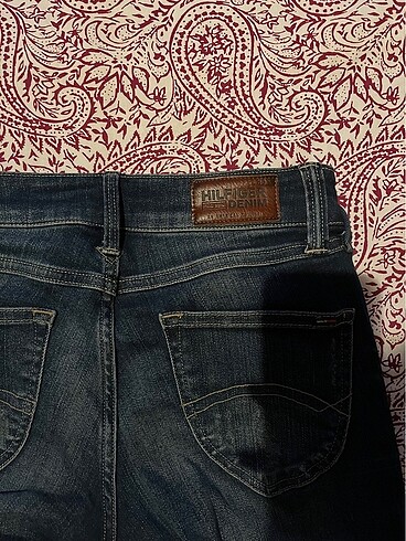 34 Beden lacivert Renk Tommy Hilfiger Düşük Bel Jean