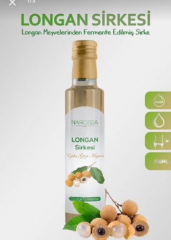 Narcissa Longan Sirkesi 250 ml