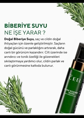 The Ceel Saf Biberiye Suyu 100ml - Görsel 2