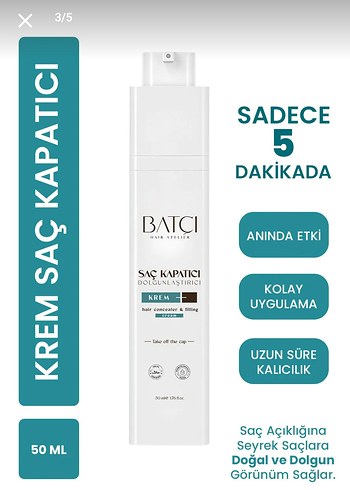 Beden Batci Krem Saç Kapatıcı 50 ml Beige