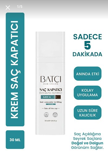  Beden Batci Krem Saç Kapatıcı 30 ml