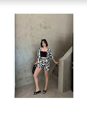 Diğer Şortlu Kimono Takım