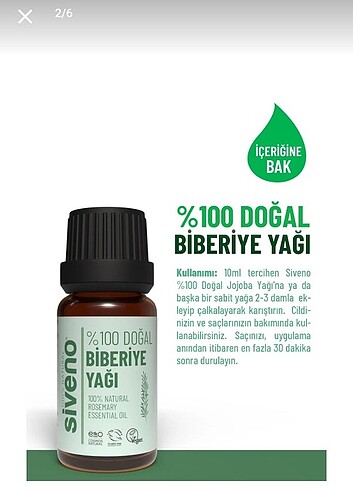 Siveno Biberiye Yağı  - Görsel 2