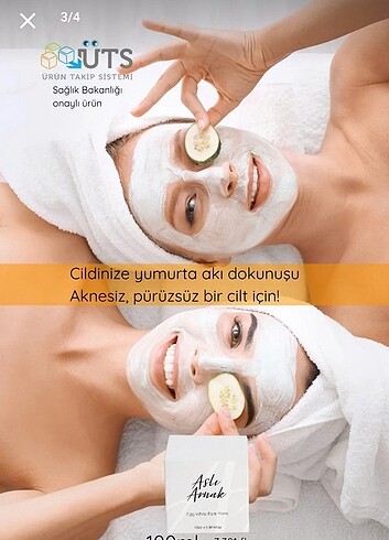 Aslı Arnak Yumurta Akı Maskesi  - Görsel 2