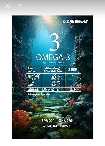 Diğer Dr.Phytopharma Omega-3