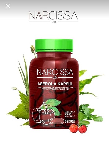 NARCİSSA ASEROLA KAPSÜL 