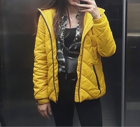 Defacto Hardal Rengi Şişme Mont