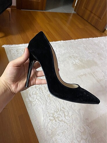 Diğer Siyah süet stiletto