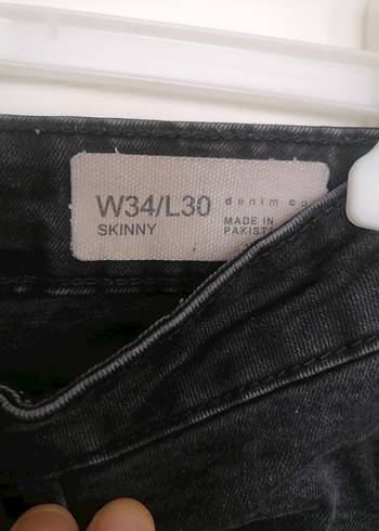 Erkek Siyah Denim Regular Fit Pantolon - Görsel 3