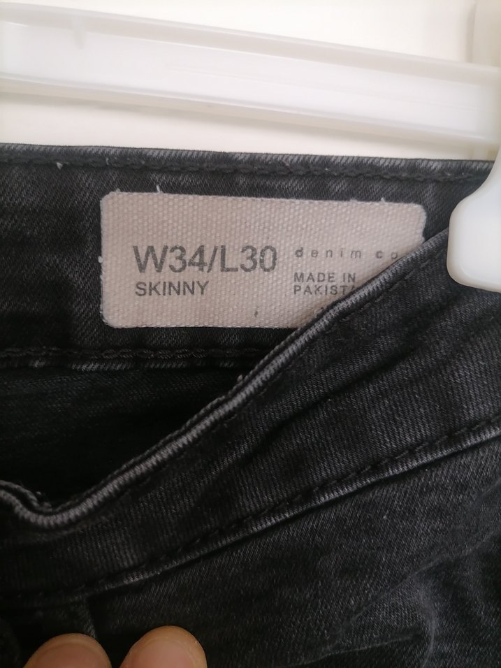 Erkek Siyah Denim Regular Fit Pantolon - Görsel 3