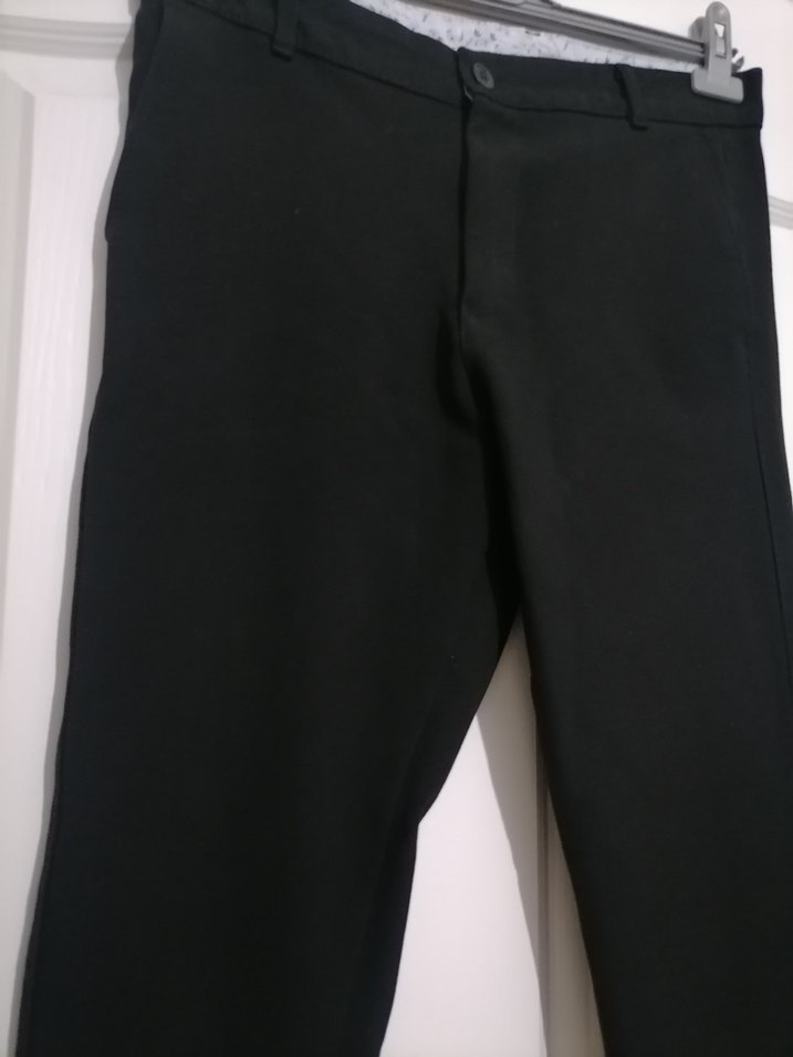 Siyah Regular Fit Erkek Ofis Pantolonu - Görsel 2