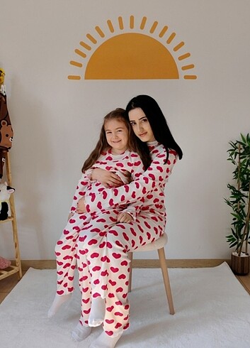 Anne çocuk pijama takımı 