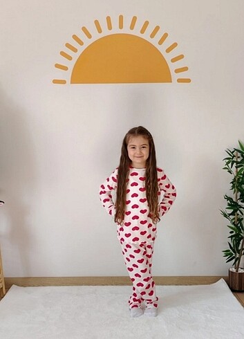 6 Yaş Beden Anne çocuk pijama takımı