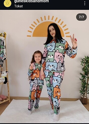 Anne çocuk pijama takımı