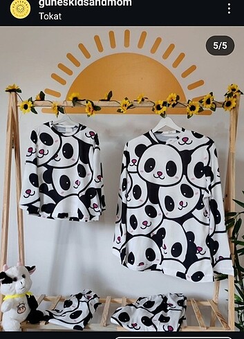 5 Yaş Beden çeşitli Renk Anne çocuk pijama takımı 