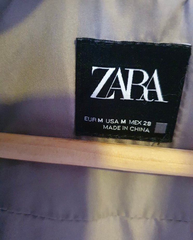 Bej Kadın Fermuarlı Yüksek Yakalı mont - Görsel 2