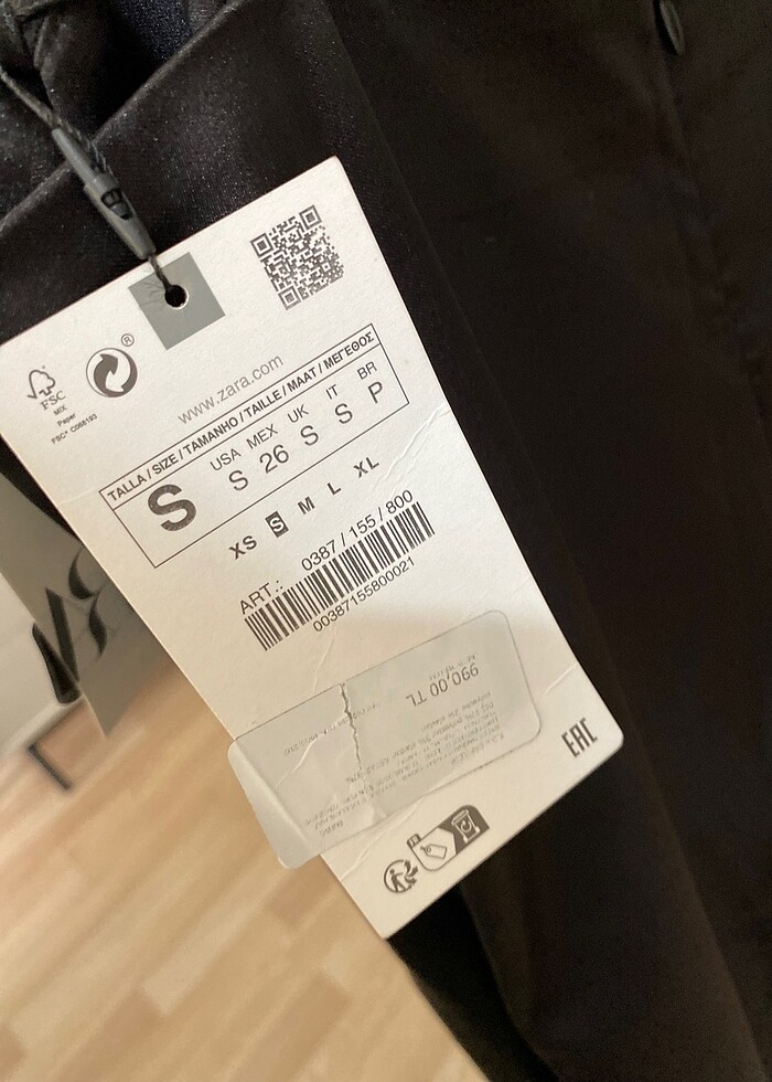 Zara saten elbise - Görsel 5