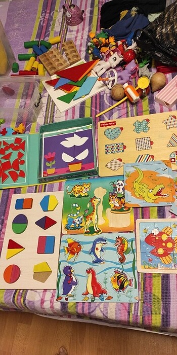 Manyetik oyun ve ahşap puzzlelar 