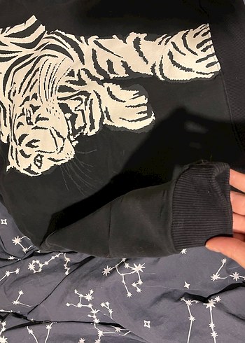 m Beden Şardonlu kalın sorunsuz BSL marka medium beden desenli sweat