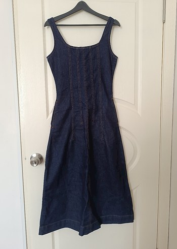 Diğer Lacivert Denim Midi Jile